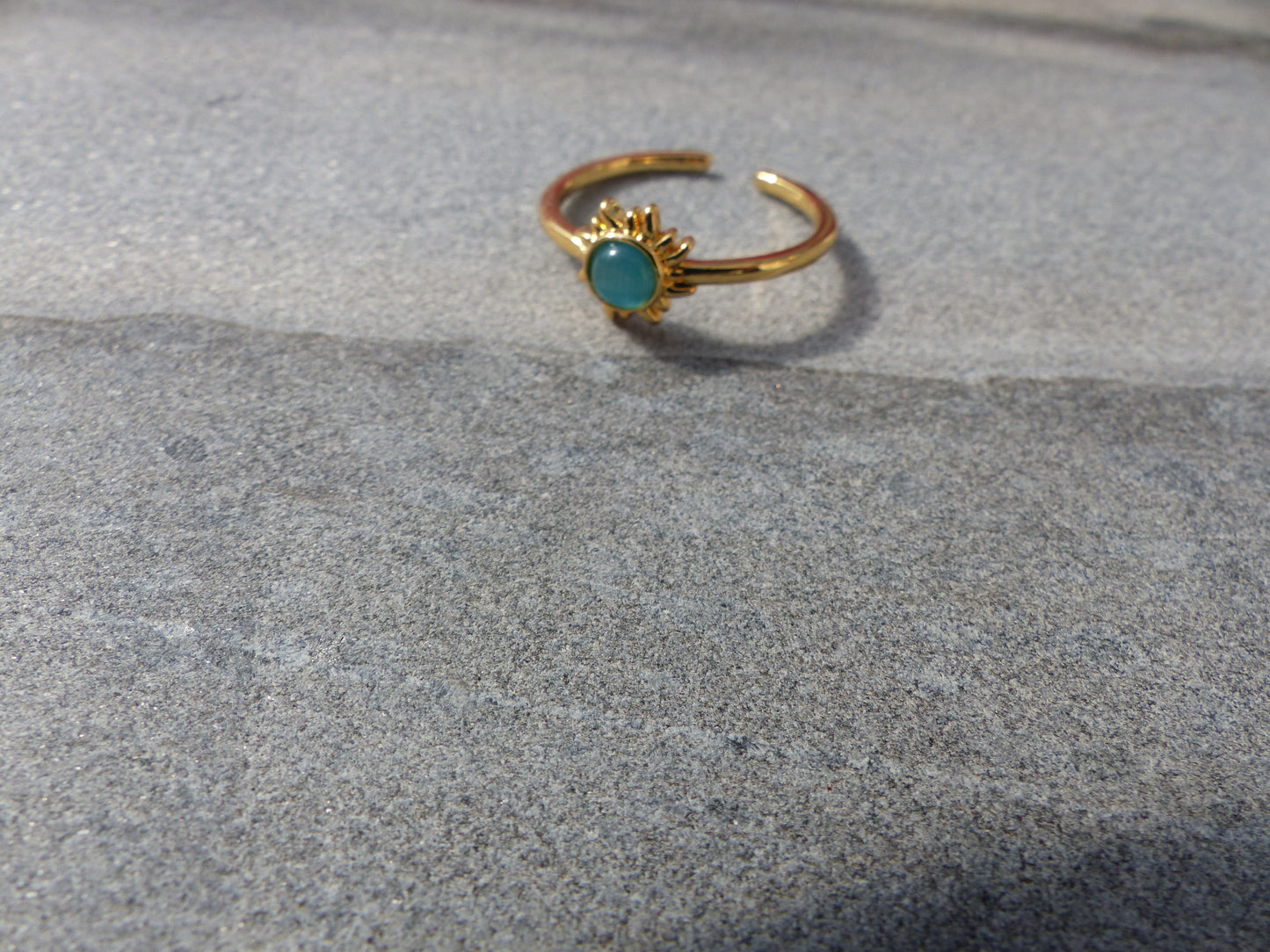 LAGON BAGUE ACIER INOXYDABLE SPLELEGANTE BLEU