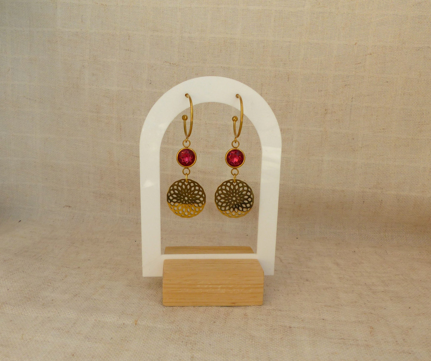 boucles d'oreille acier inoxydable splelegante