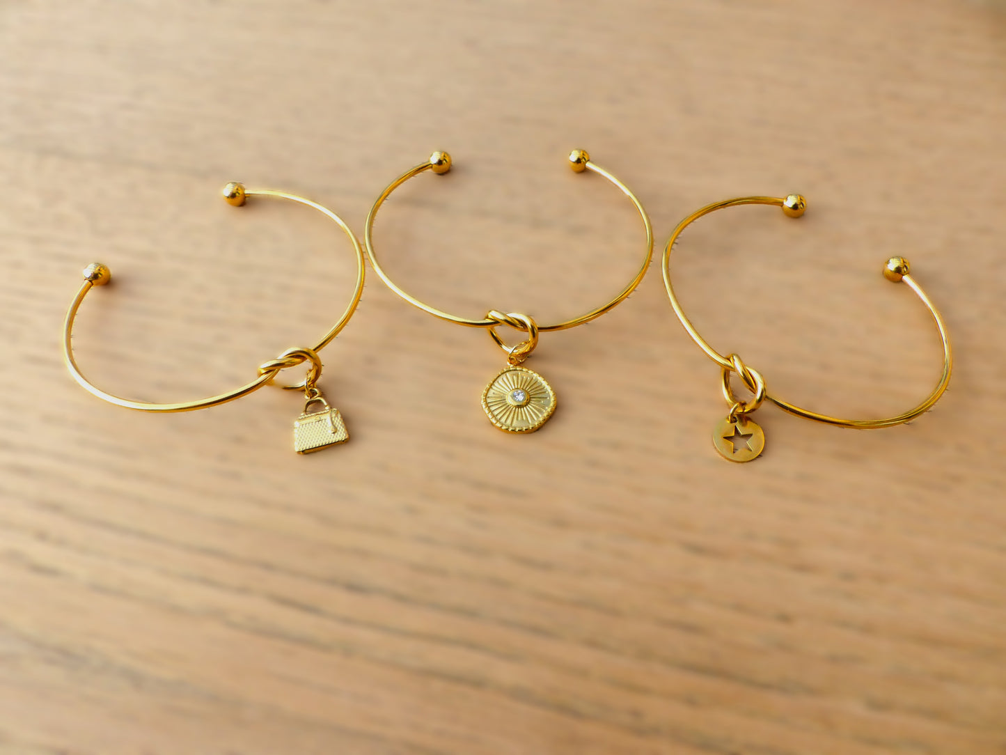 bracelet fait main en france élégant en acier inoxydable, léger par SP LELEGANTE