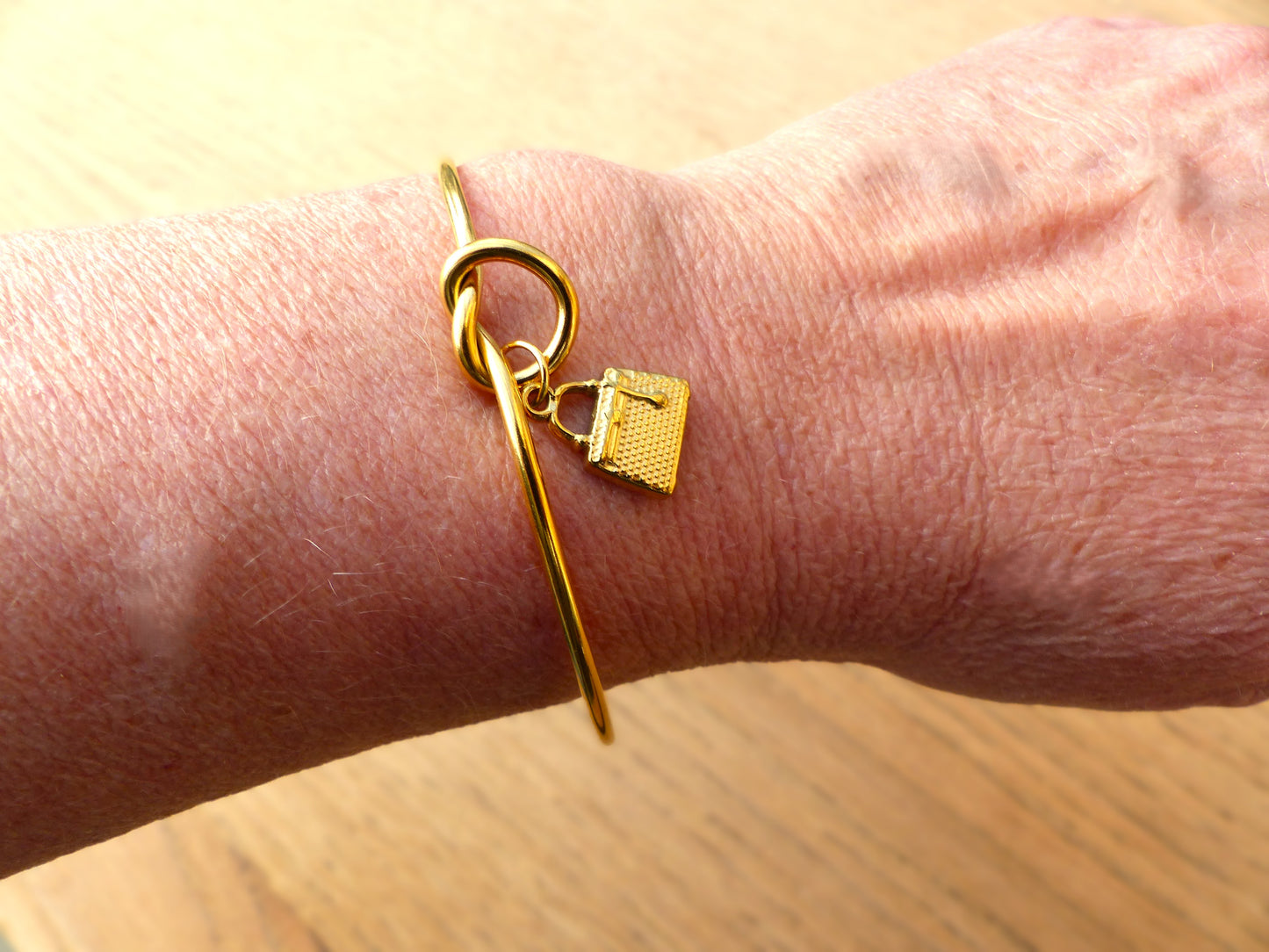 bracelet fait main en france élégant en acier inoxydable, léger par SP LELEGANTE