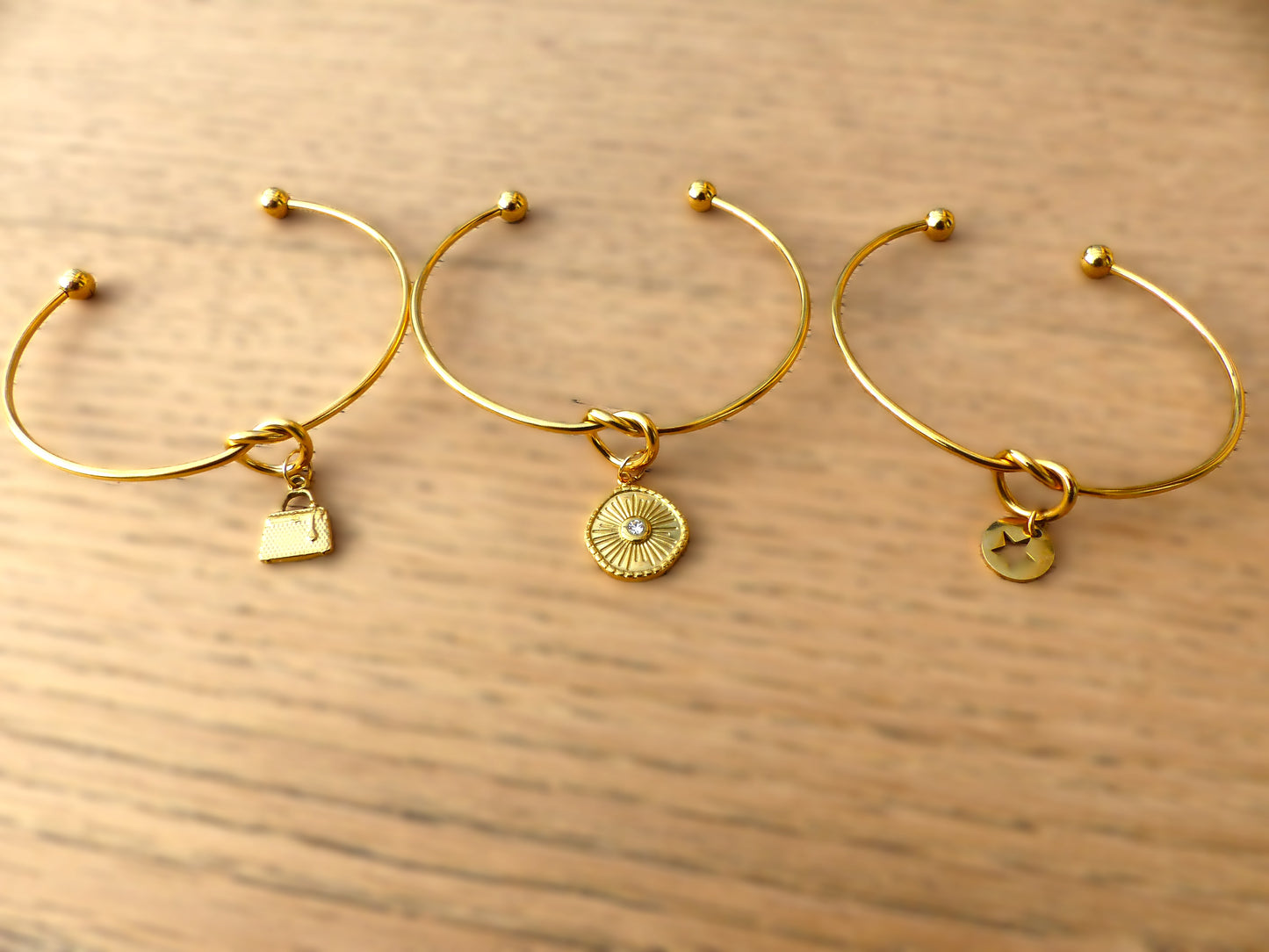 bracelet fait main en france élégant en acier inoxydable, léger par SP LELEGANTE