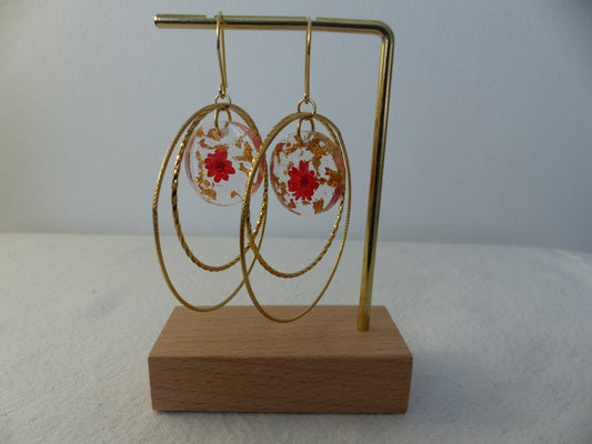 Milan - Boucles d'oreilles en acier inoxydable - Fait main