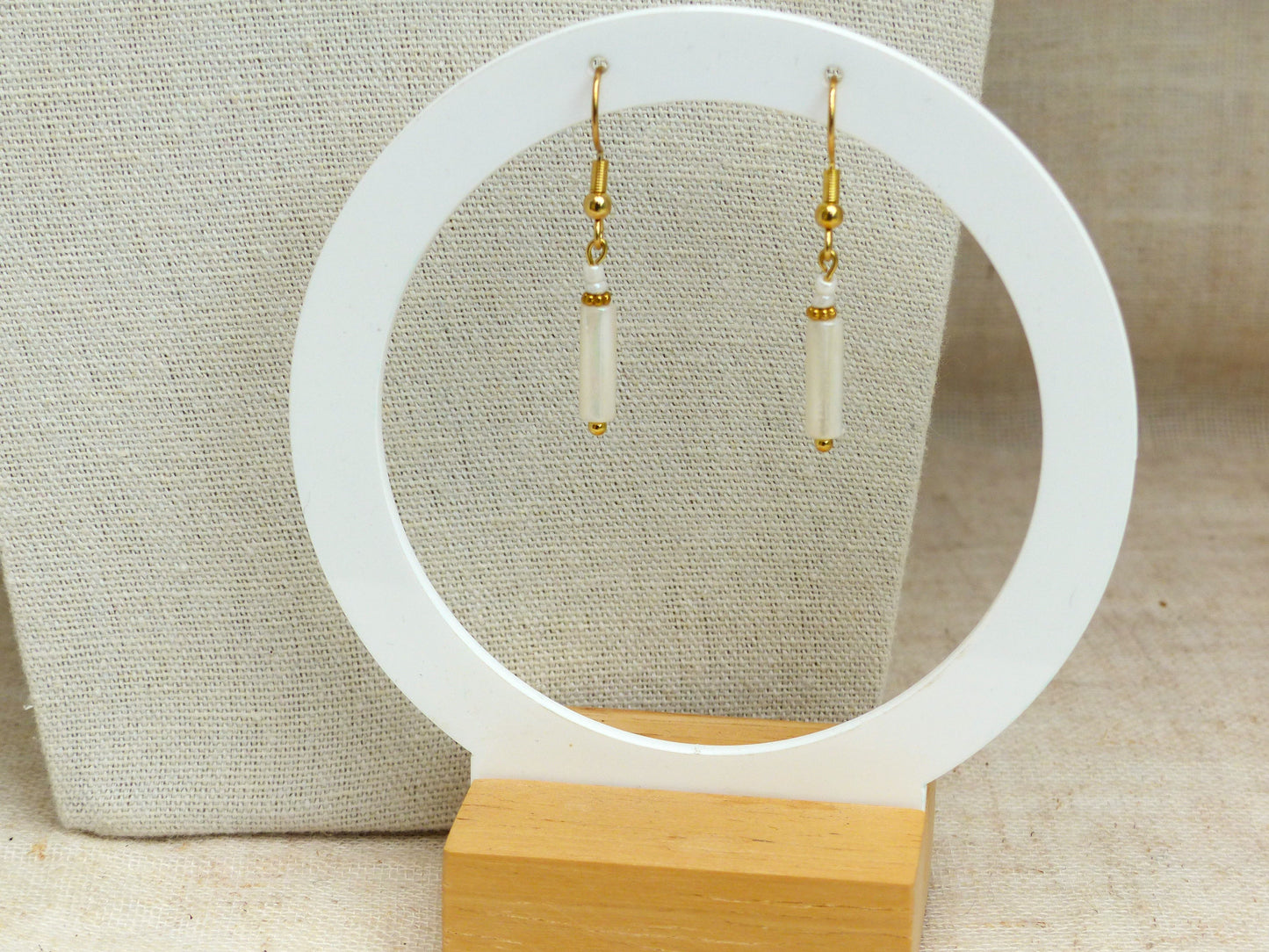Milan | Boucles d'oreilles Mariage acier inoxydable - fait main