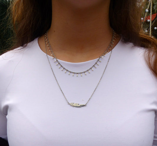 COLLIER FAIT MAIN ACIER INOXYDABLE EN FRANCE PAR SP LELEGANTE