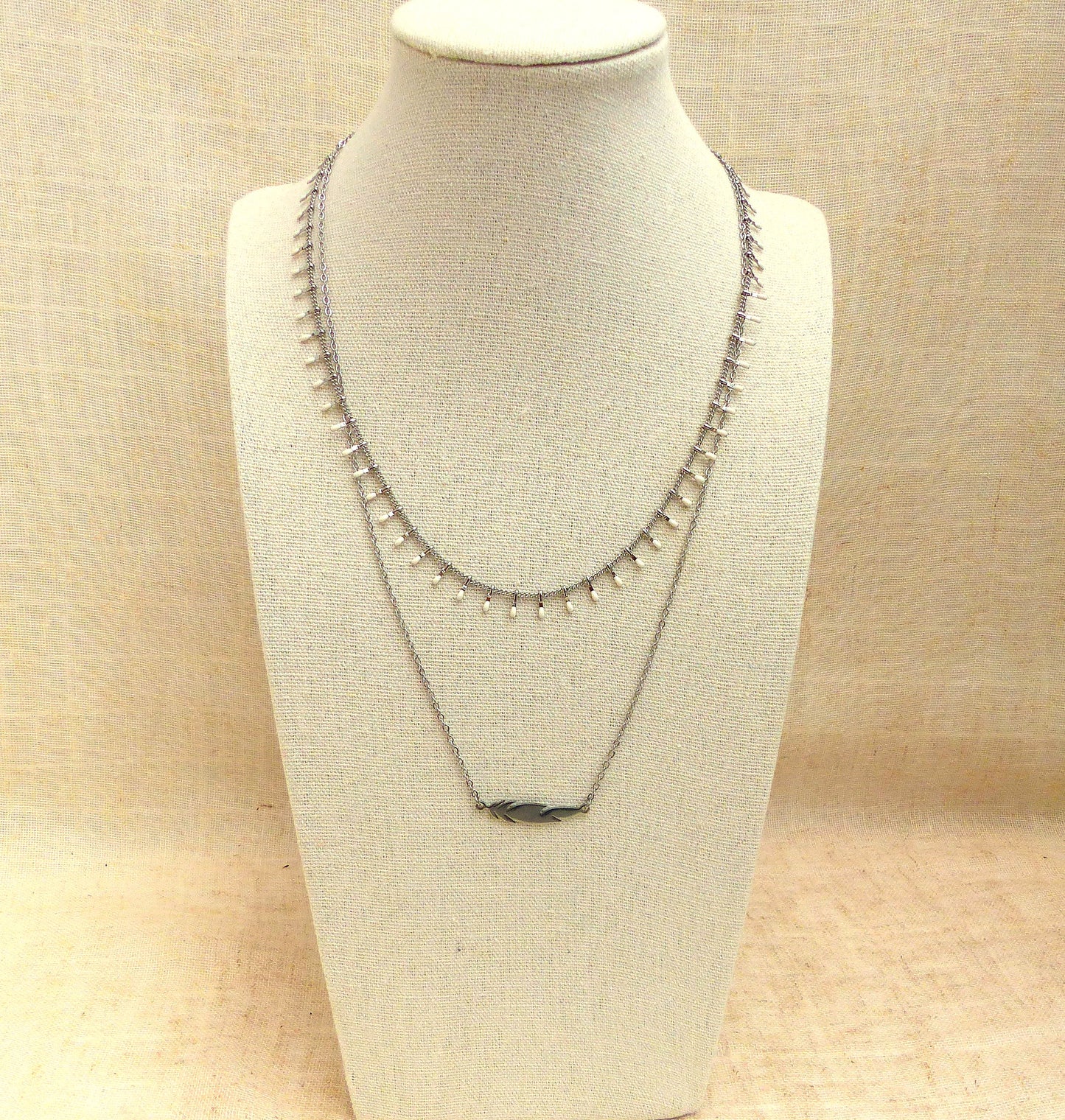 COLLIER FAIT A LA MAIN EN FRANCE EN ACIER INOXYDABLE PAR SP LELEGANTE