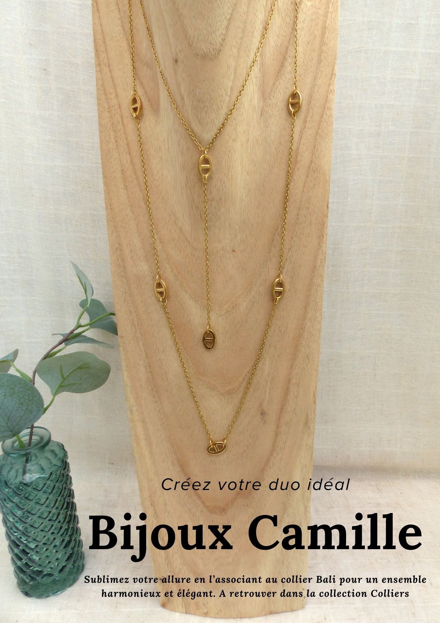 Camille | Collier Y - fait main