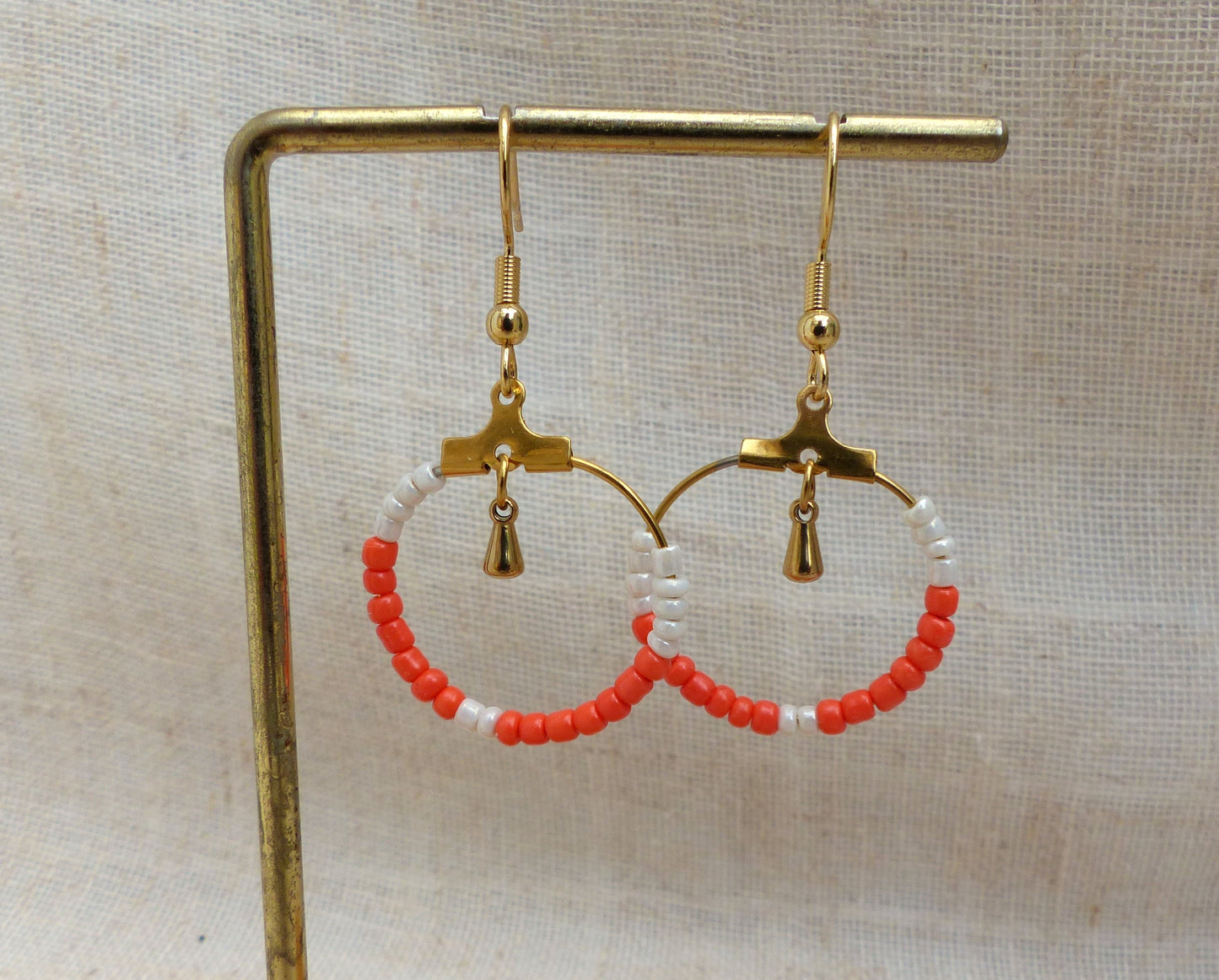 Julie | Boucles d'oreilles - fait main - acier inoxydable