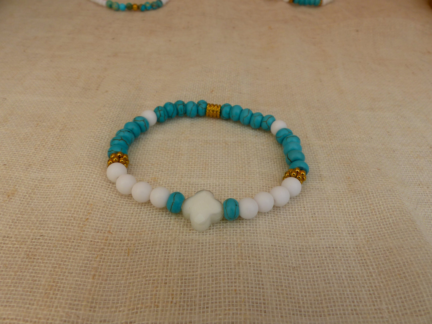 Lou | Trio de bracelet turquoise - jaspe impérial