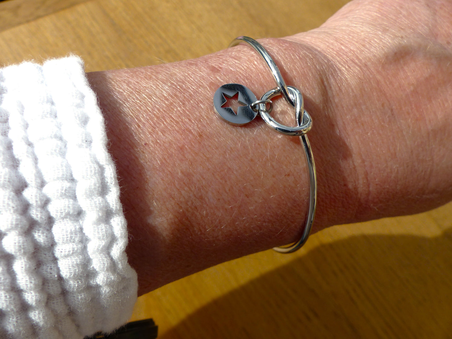 jonc fait à la main en france par splelegante en acier inoxydable