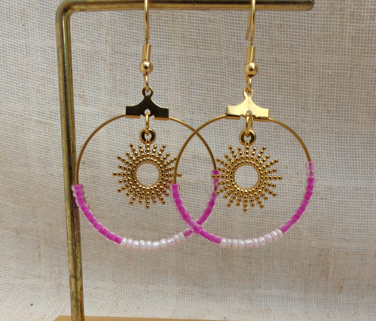 Sofia | Boucles d'oreilles - fait main - acier inoxydable